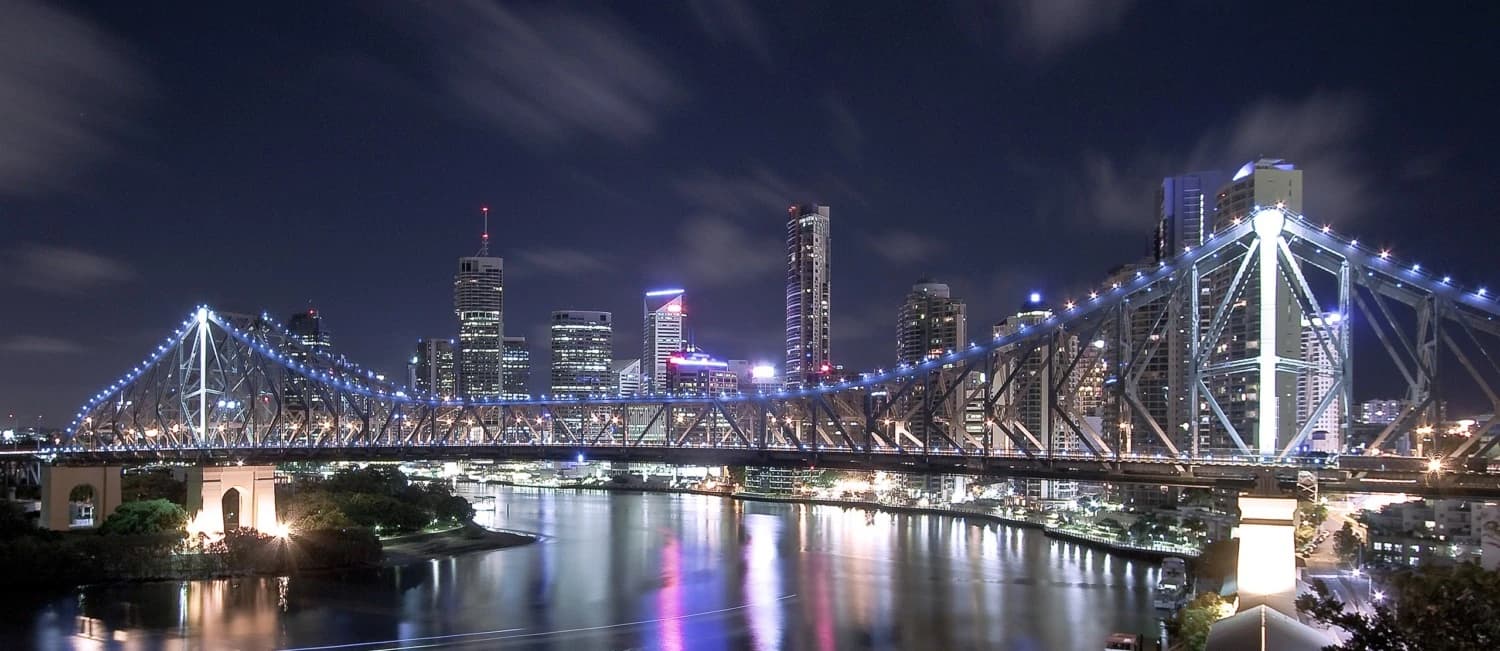 Brisbane Story Bridge Brisbane Story Bridge at sunset - symbolizing M-SQUARE's Australian roots and infrastructure expertise in DevOps and cloud services